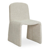 Ella Polyester Upholstered Armless Dining Chair Dining Chairs LOOMLAN By Moe's Home