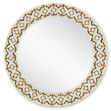 Ellaria Round Mirror Wall Mirrors LOOMLAN By Currey & Co