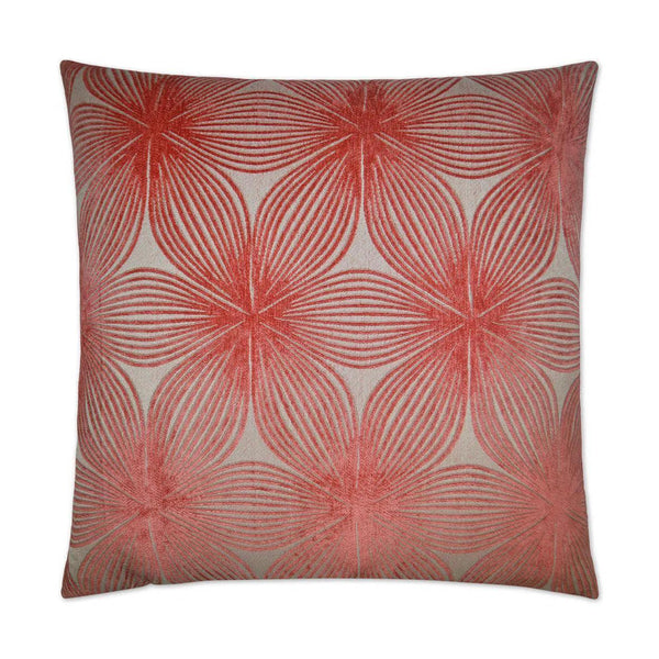 Ellery Coral Throw Pillow With Insert Throw Pillows LOOMLAN By D.V. Kap