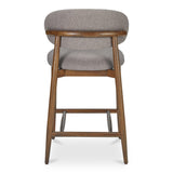 Ellie Polyester Upholstered Wood Frame Counter Stool Counter Stools LOOMLAN By Moe's Home