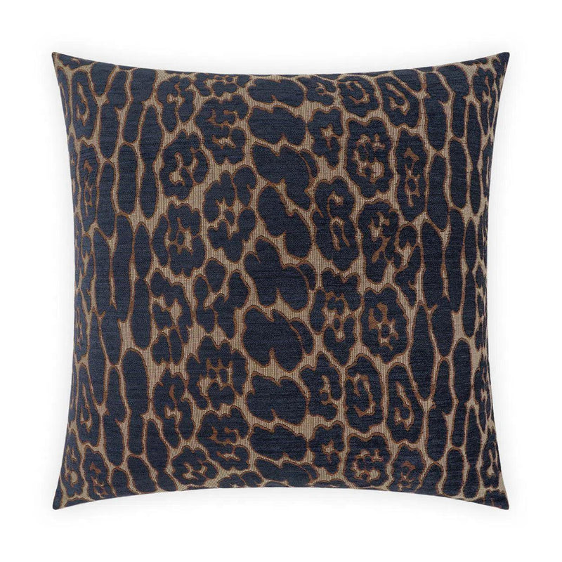 Ellina Dark Blue Throw Pillow With Insert Throw Pillows LOOMLAN By D.V. Kap