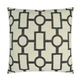 Ellington Black Throw Pillow With Insert Throw Pillows LOOMLAN By D.V. Kap