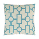 Ellington Turquoise Blue Throw Pillow With Insert Throw Pillows LOOMLAN By D.V. Kap