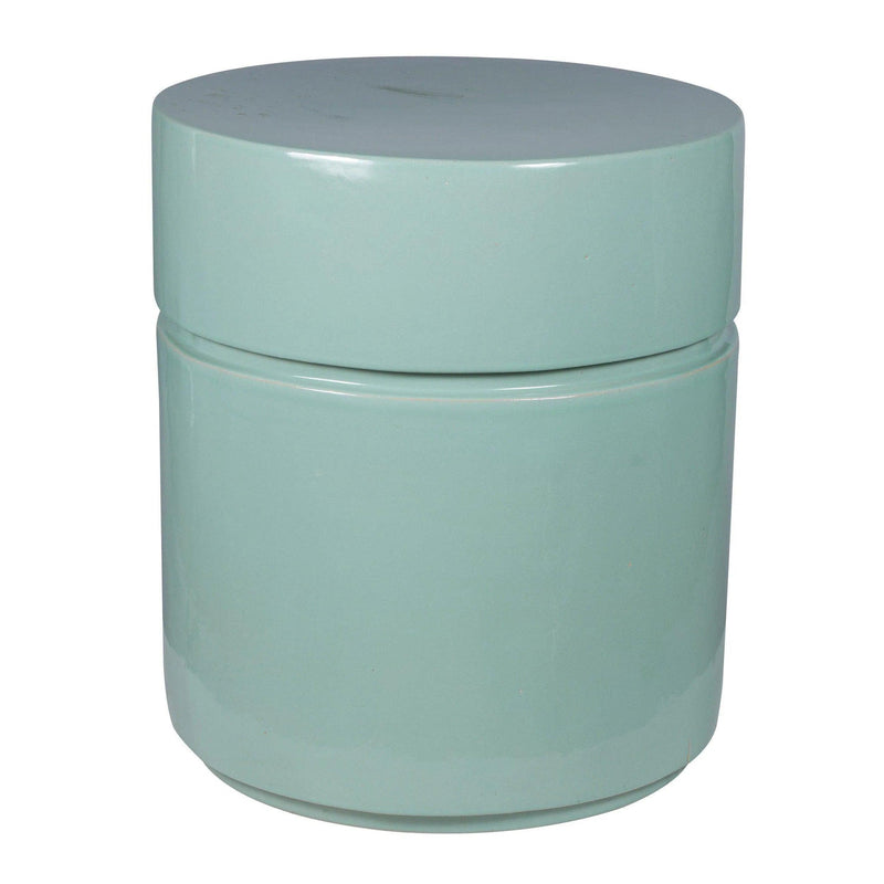 Ellipse Accent Table - Mint Outdoor End Table Outdoor Side Tables LOOMLAN By Seasonal Living