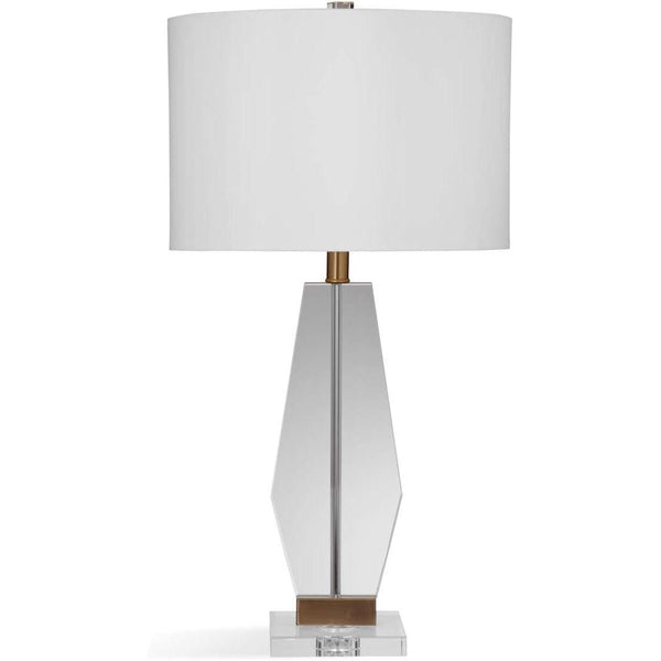 Elloise Metal Brown and SIlver Table Lamp Table Lamps LOOMLAN By Bassett Mirror