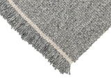 Elmo Grey Solid Handmade Reversible Wool Rug By Linie Design Area Rugs LOOMLAN By Linie Design