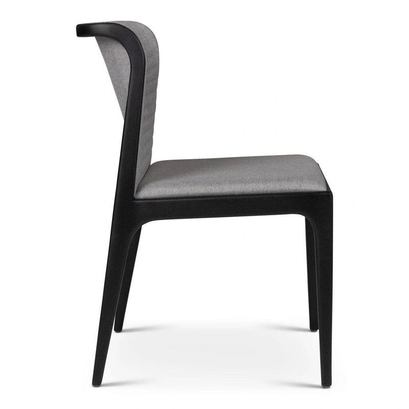 Eloa Fabric Upholstered Wooden Armless Side Chair Dining Chairs LOOMLAN By Urbia