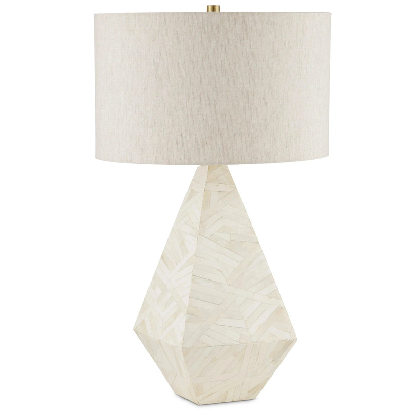 Elysium White Table Lamp Table Lamps LOOMLAN By Currey & Co