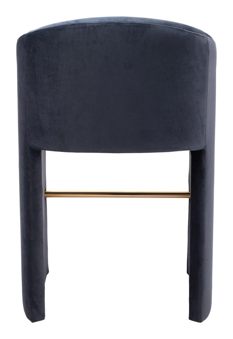 Emas Barstool Midnight Gray Bar Stools LOOMLAN By Zuo Modern