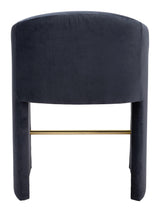 Emas Counter Stool Midnight Gray Counter Stools LOOMLAN By Zuo Modern