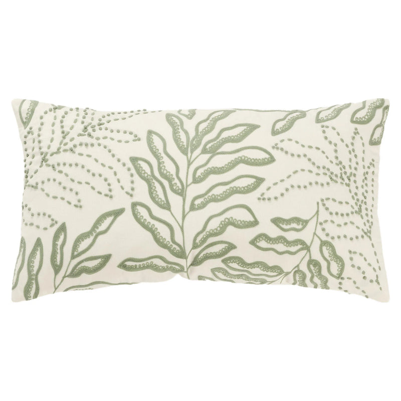 Embroidered Botanical Long Lumbar Pillows For Bed Throw Pillows LOOMLAN By LOOMLAN