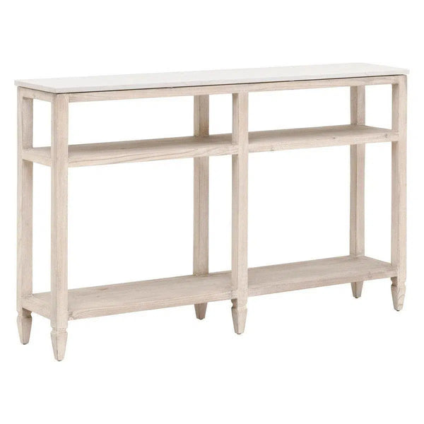 Emerie 11" Narrow Console Table With Storage Shelves Console Tables LOOMLAN By Essentials For Living