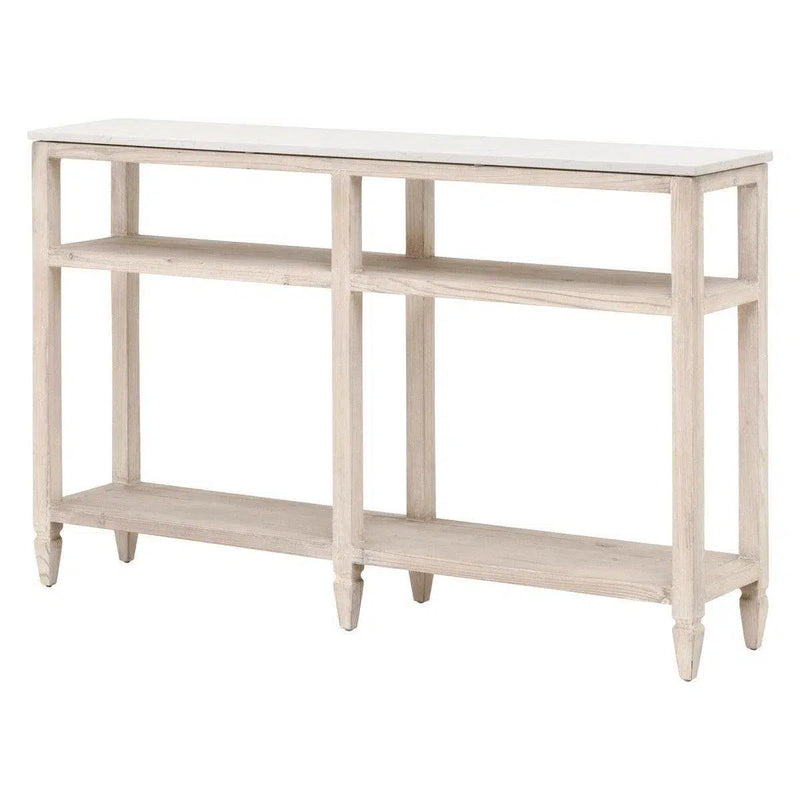 Emerie 11" Narrow Console Table With Storage Shelves Console Tables LOOMLAN By Essentials For Living