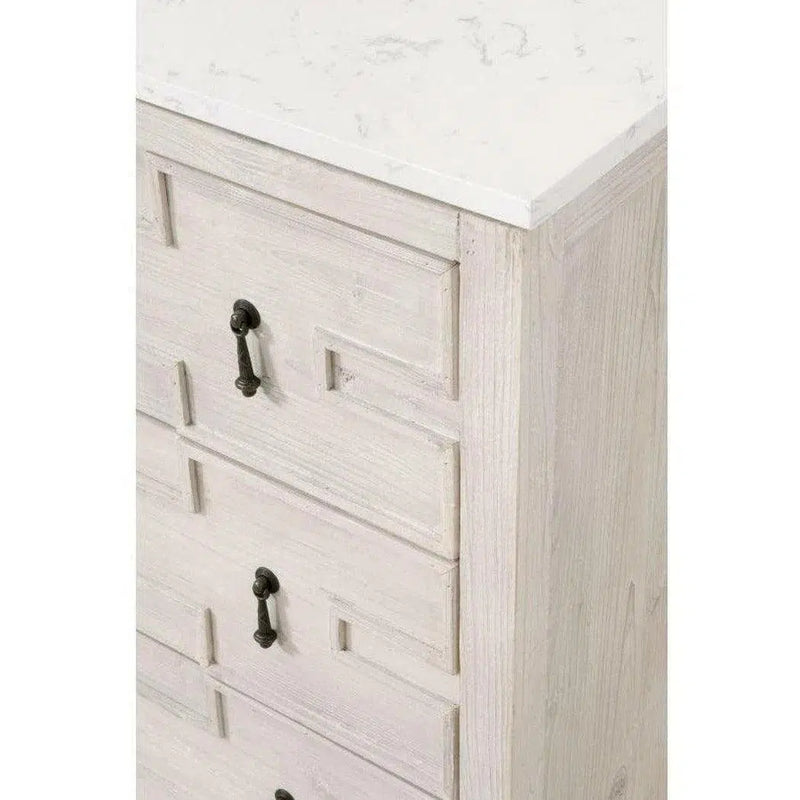 Emerie Entry Cabinet White Wash Pine White Quartz Accent Cabinets LOOMLAN By Essentials For Living