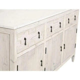 Emerie Media Sideboard White Wash Pine White Quartz Sideboards LOOMLAN By Essentials For Living