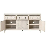 Emerie Media Sideboard White Wash Pine White Quartz Sideboards LOOMLAN By Essentials For Living