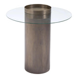 Emi End Table Antique Gold Side Tables LOOMLAN By Zuo Modern