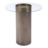 Emi End Table Antique Gold Side Tables LOOMLAN By Zuo Modern