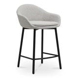 Emily Polyester Upholstered Counter Stool Counter Stools LOOMLAN By Moe's Home