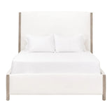 Emmett Performance Fabric Upholstered White Bed Beds LOOMLAN By Essentials For Living