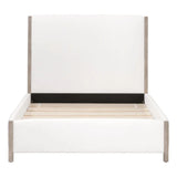 Emmett Performance Fabric Upholstered White Bed Beds LOOMLAN By Essentials For Living