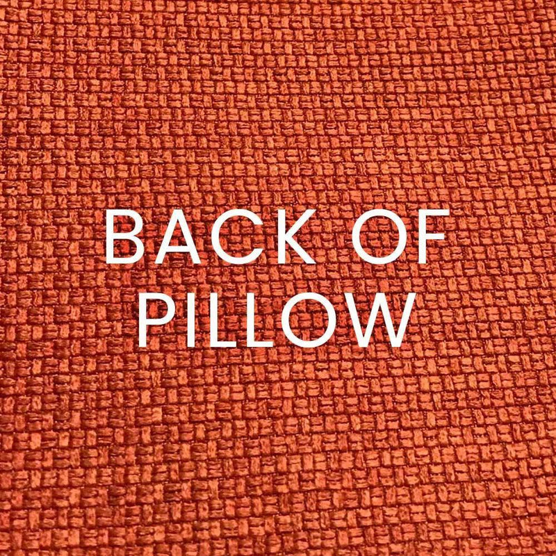 Empress Casandra Orange Solid Orange Large Throw Pillow With Insert Throw Pillows LOOMLAN By D.V. Kap