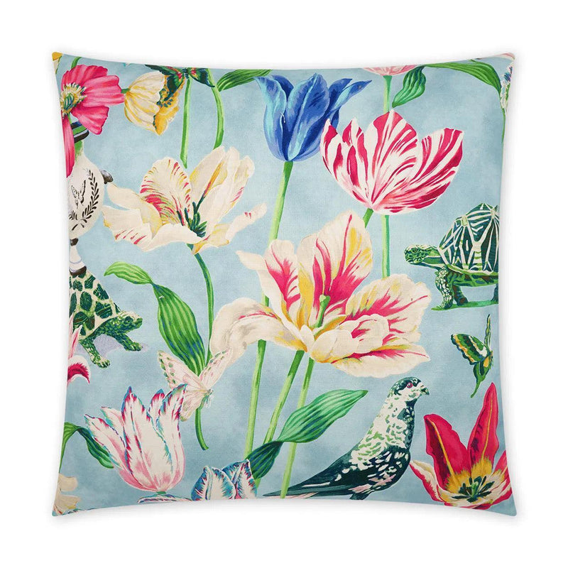 Enchanted Floral Traditional Fuchsia Large Throw Pillow With Insert Throw Pillows LOOMLAN By D.V. Kap