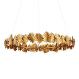 English Oak Chandelier Chandeliers LOOMLAN By Currey & Co