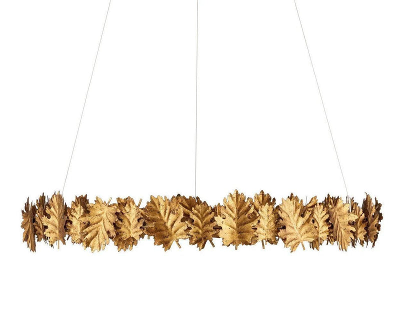 English Oak Chandelier Chandeliers LOOMLAN By Currey & Co