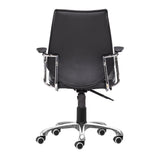 Enterprise Low Back Office Chair Black Office Chairs LOOMLAN By Zuo Modern