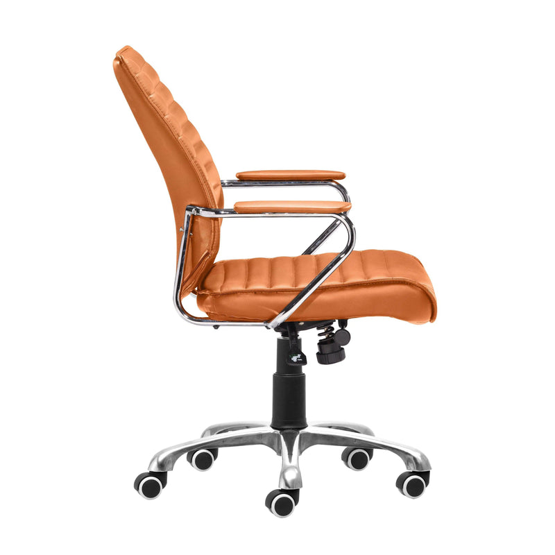 Enterprise Low Back Office Chair Orange Office Chairs LOOMLAN By Zuo Modern