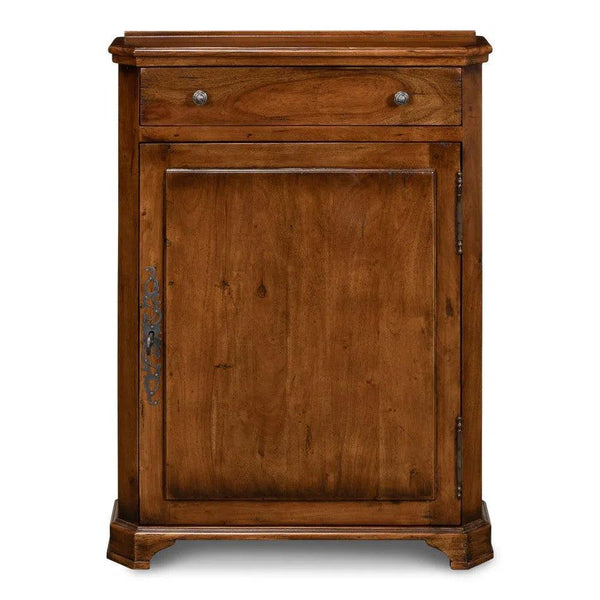 Entryway Slim Dante Hall Cabinet Fruitwood Bookcases LOOMLAN By Sarreid