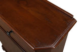 Entryway Slim Dante Hall Cabinet Walnut Bookcases LOOMLAN By Sarreid