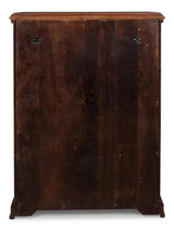 Entryway Slim Dante Hall Cabinet Walnut Bookcases LOOMLAN By Sarreid