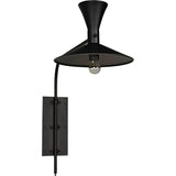 Enzo Black Steel Sconce Wall Sconces LOOMLAN By Noir