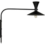 Enzo Black Steel Sconce Wall Sconces LOOMLAN By Noir