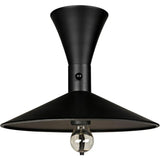 Enzo Black Steel Sconce Wall Sconces LOOMLAN By Noir