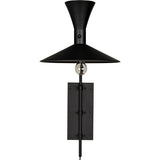 Enzo Black Steel Sconce Wall Sconces LOOMLAN By Noir