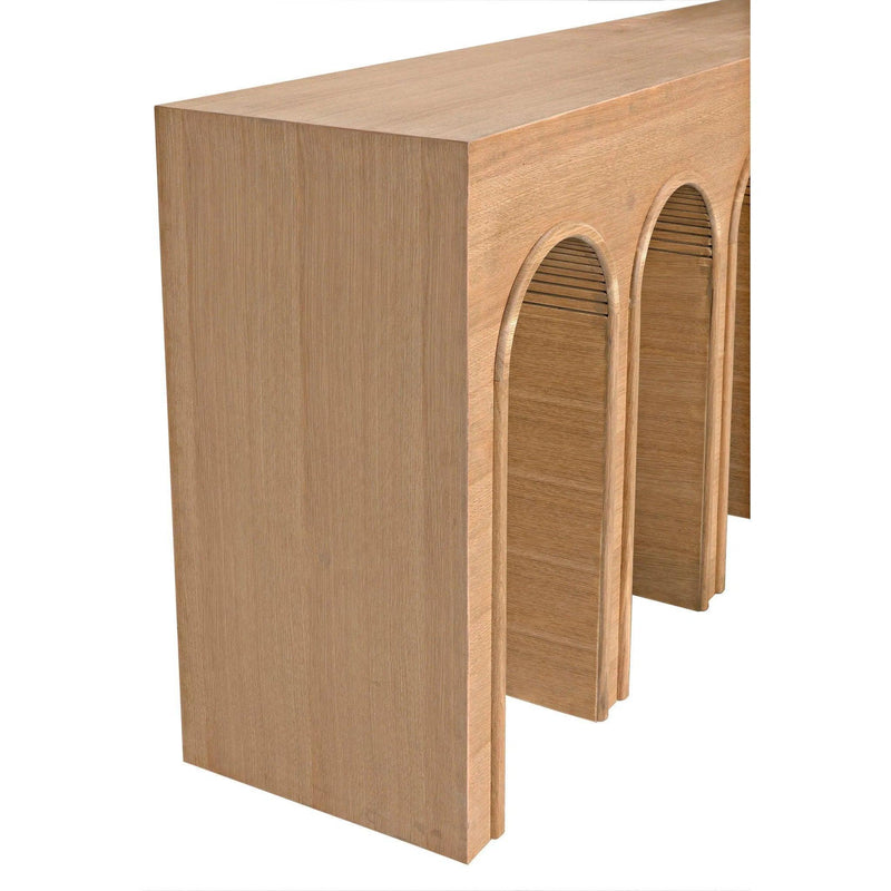 Enzo Console, White Oak Console Tables LOOMLAN By Noir