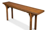 Equestrian Console Table Reclaimed Wood Console Tables LOOMLAN By Sarreid