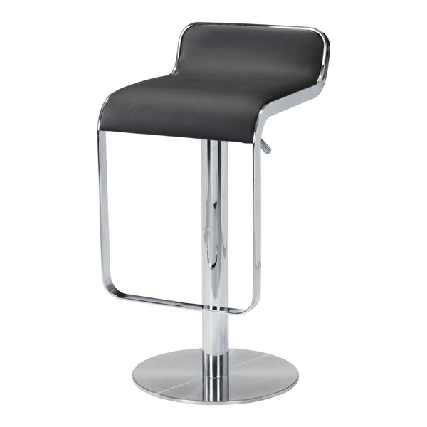 Equino Barstool Black Bar Stools LOOMLAN By Zuo Modern