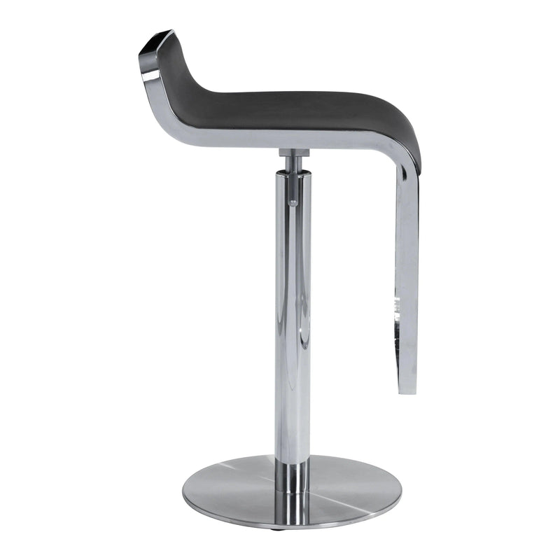 Equino Barstool Black Bar Stools LOOMLAN By Zuo Modern