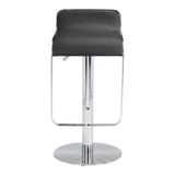 Equino Barstool Black Bar Stools LOOMLAN By Zuo Modern