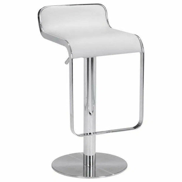 Equino Barstool White Bar Stools LOOMLAN By Zuo Modern