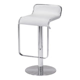 Equino Barstool White Bar Stools LOOMLAN By Zuo Modern