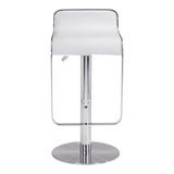 Equino Barstool White Bar Stools LOOMLAN By Zuo Modern