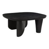 Era Wood Black Rectangular Coffee Table Coffee Tables LOOMLAN By Moe's Home