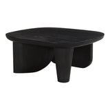 Era Wood Black Rectangular Coffee Table Coffee Tables LOOMLAN By Moe's Home