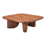 Era Wood Large Rectangular Coffee Table Coffee Tables LOOMLAN By Moe's Home