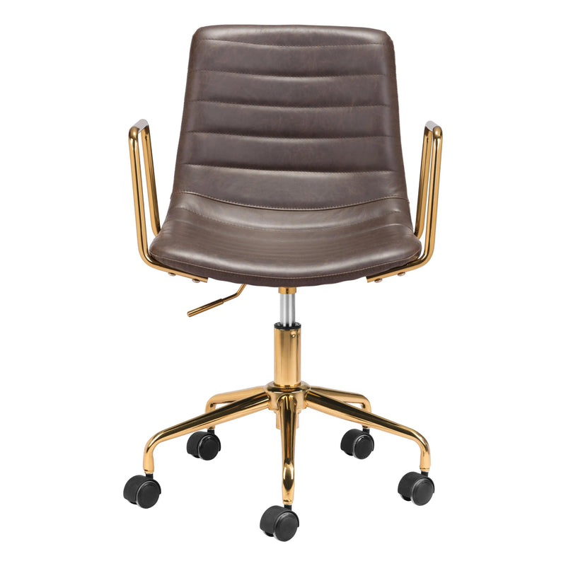 Eric Office Chair Brown Office Chairs LOOMLAN By Zuo Modern